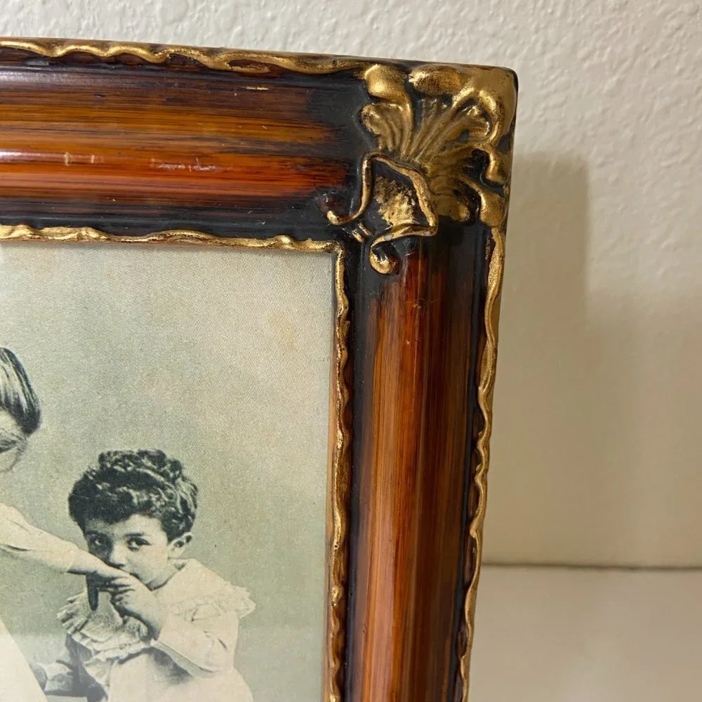 Vintage Wooden Picture Frame Made in Taiwan
